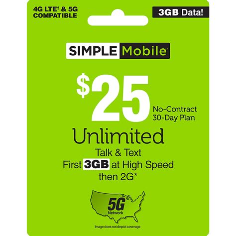 25 smart mobile card|Simple Mobile $25 Unlimited Talk & Text 30.